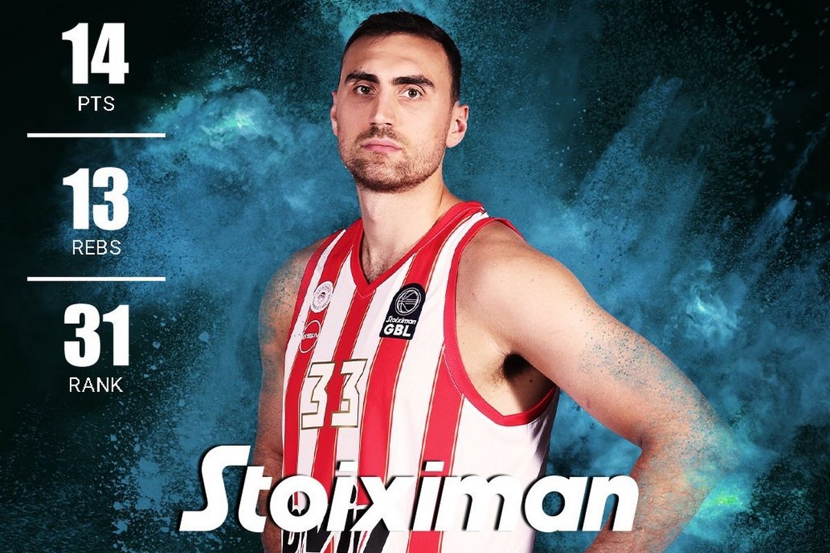 Ο Μιλουτίνοφ MVP της 9ης αγωνιστικής στη Stoiximan GBL